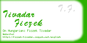 tivadar ficzek business card